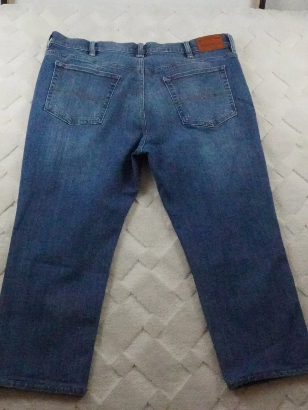 Lucky Brand Athletic Taper Jean Mens 44x25 Blue Stretch Denim
